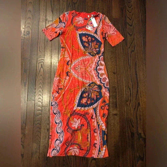 FARM Rio Women’s S Giannina Knit Midi Dress - NEW W/TAGS!! - Picture 4 of 13